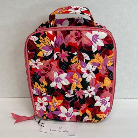 Vera Bradley Other - Vera Bradley Insulated Lunch Bunch Bag "Rosa Floral" Mauve Quilted Zip